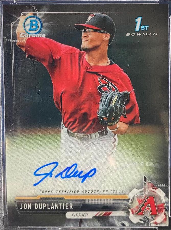 Jon Duplantier #CPA-JD 2017 Bowman Chrome Baseball Prospect Autographs