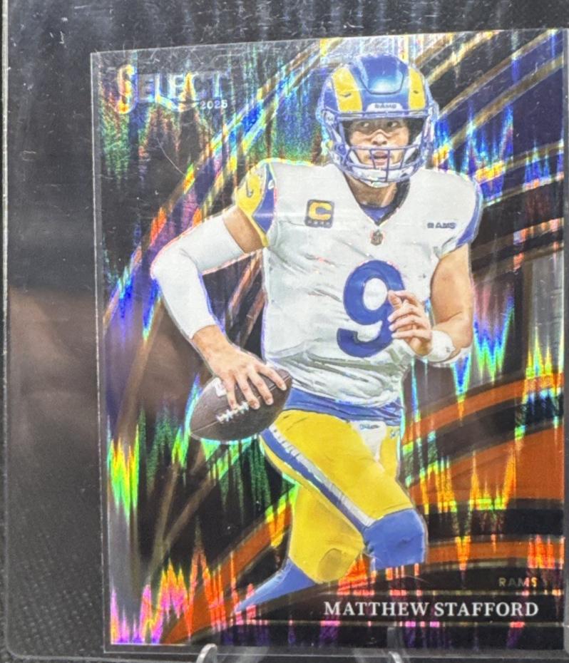 Matthew Stafford [Black Orange Prizm Shock] #219