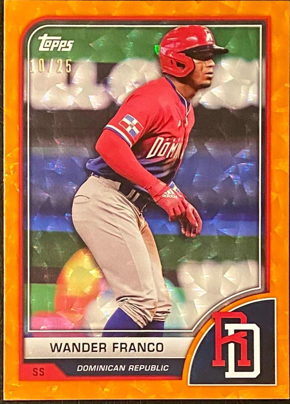 Wander Franco [Orange Cracked Ice] #8