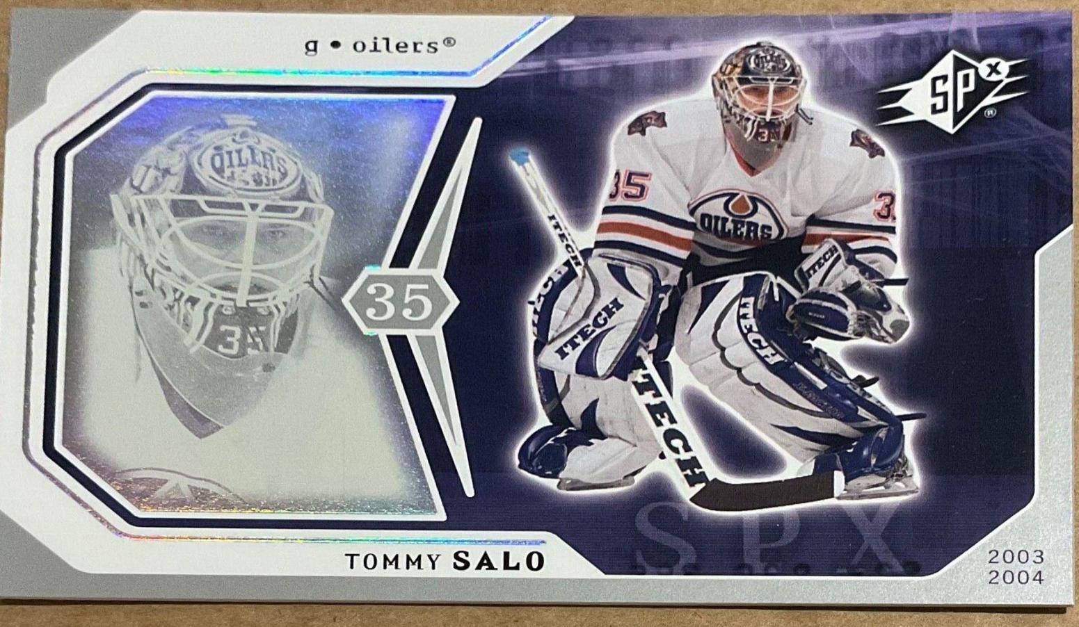 Tommy Salo #38 Hockey Cards 2003 SPx