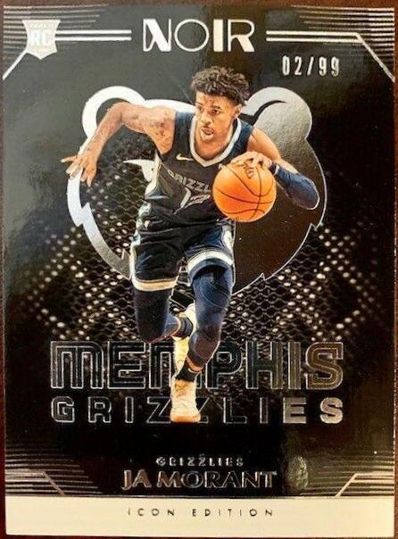 JA Morant #188 Basketball Cards 2019 Panini Noir