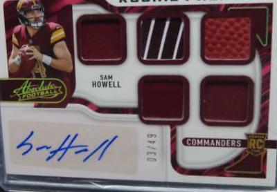 Sam Howell [Materials Autograph Five] #205 Prices | 2022 Panini ...