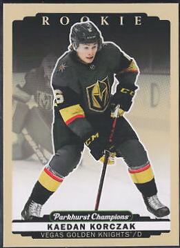 Kaedan Korczak #289 Hockey Cards 2022 Parkhurst Champions