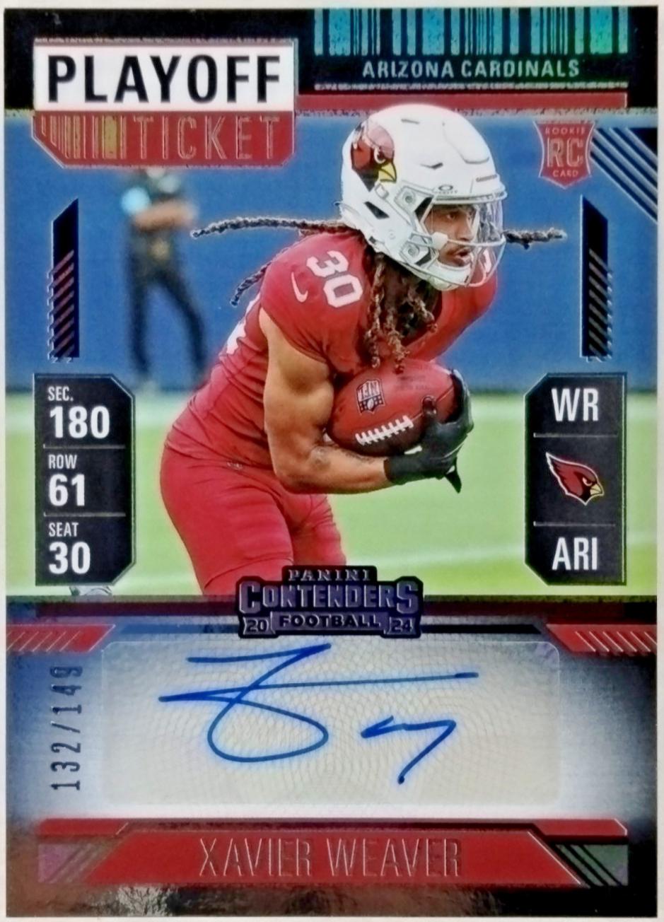 Xavier Weaver #158 2024 Panini Contenders Football