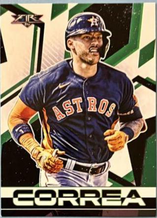 Carlos Correa #5 Baseball Cards 2021 Topps Fire
