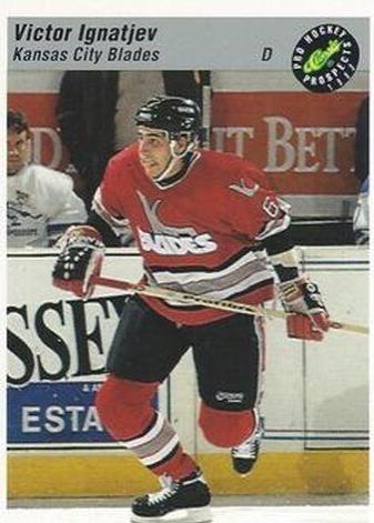 Victor Ignatjev #128 Hockey Cards 1993 Classic Pro Prospects