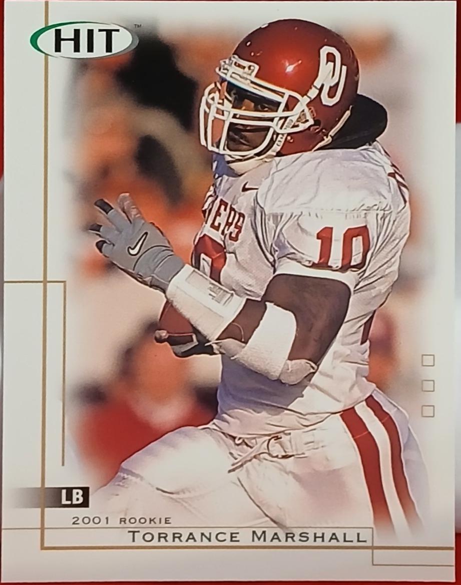 Torrance Marshall #10 2001 Sage Hit Football