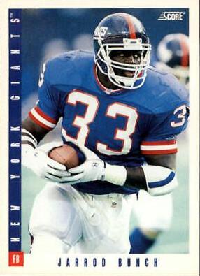 Jarrod Bunch #136 Football Cards 1993 Panini Score