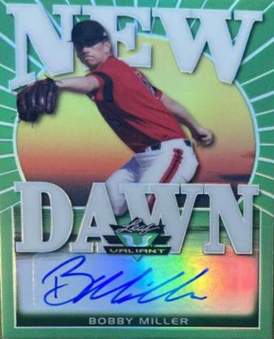 Bobby Miller #BA-BM1 2020 Leaf Valiant Autographs Baseball