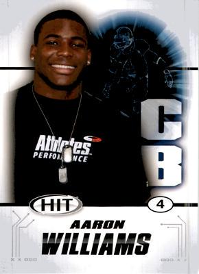 Aaron Williams #4 Football Cards 2011 Sage Hit