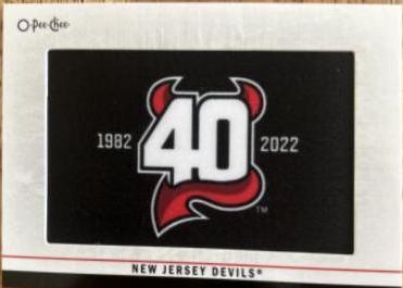 New Jersey Devils #377 Hockey Cards 2023 O-Pee-Chee Team Logo Patch