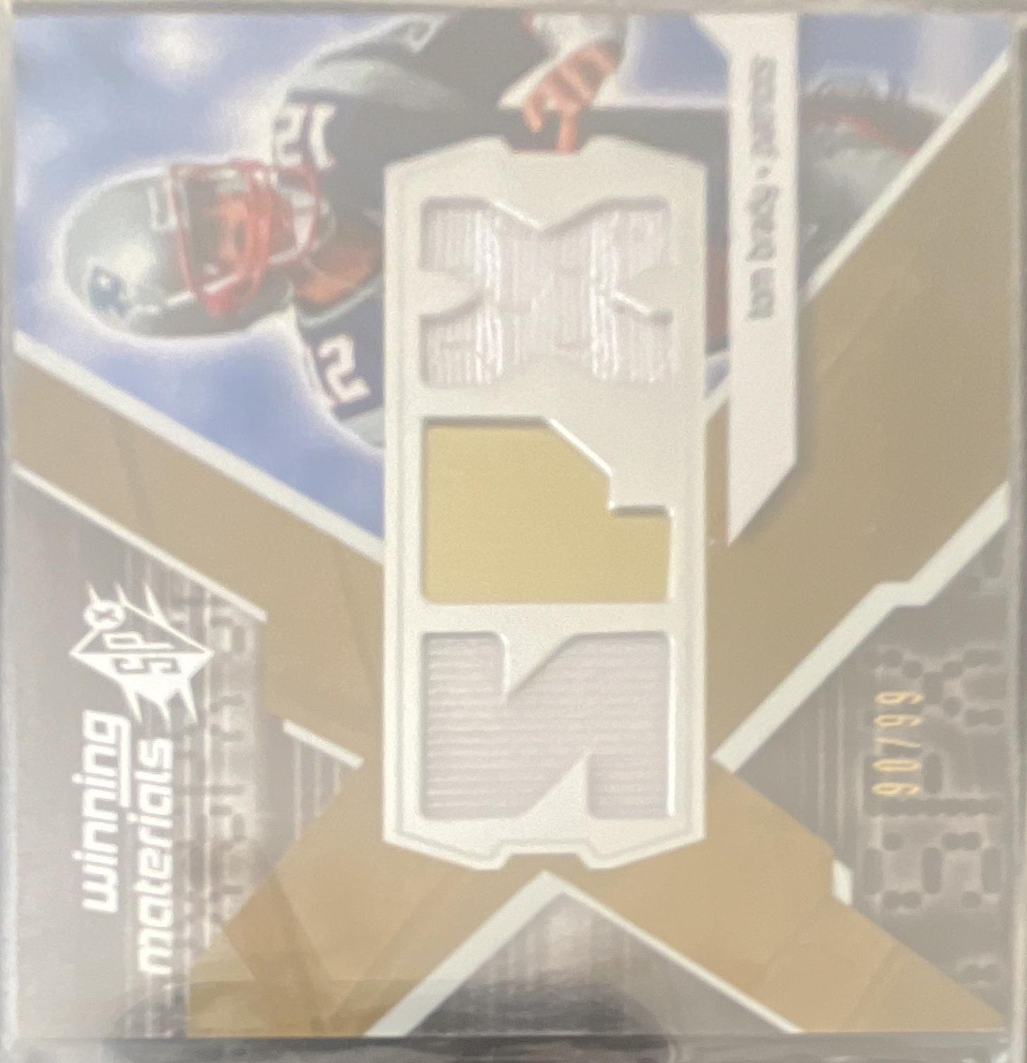 Tom Brady #WM-TO 2008 Spx Winning Materials Football