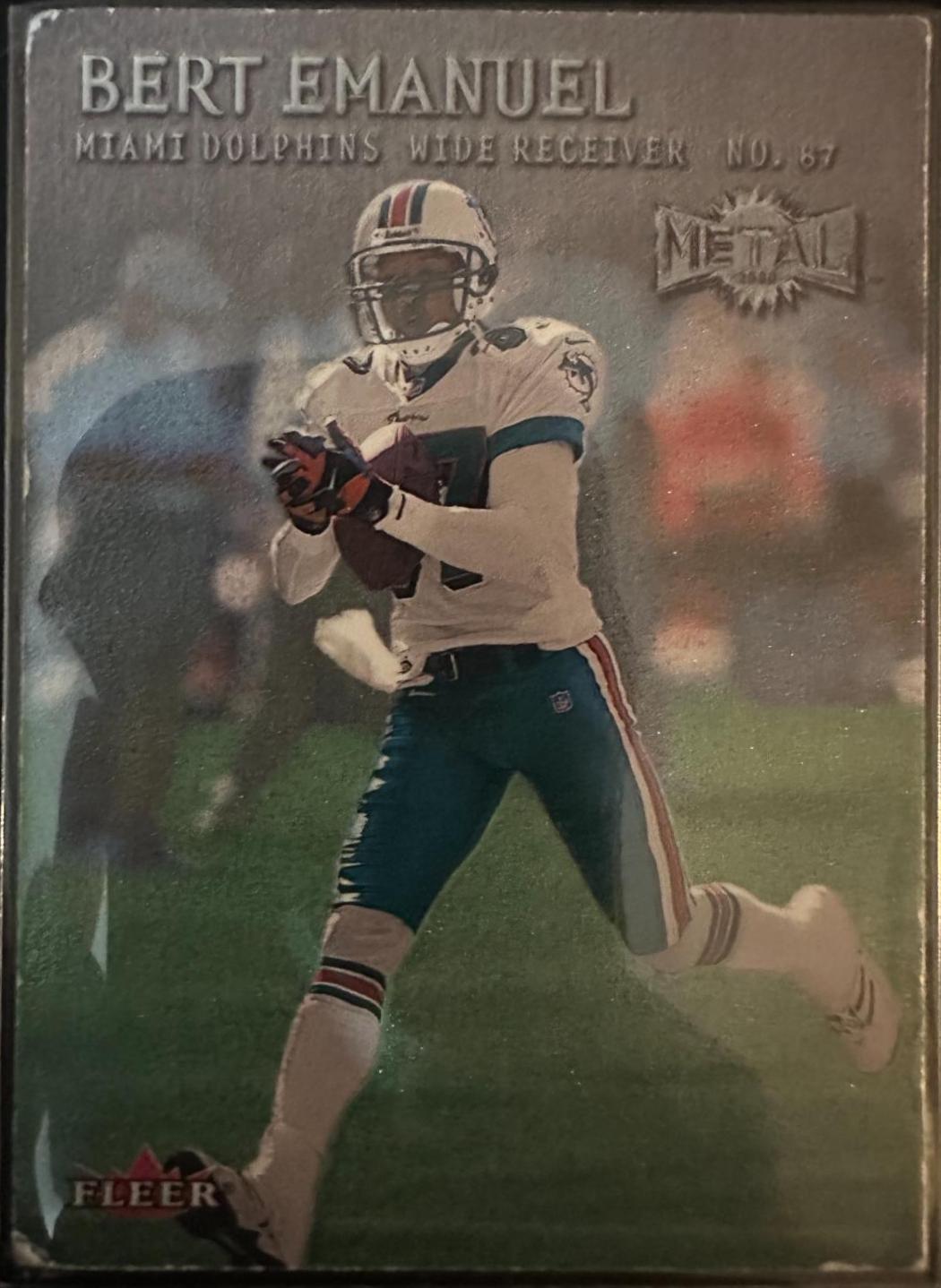 Bert Emanuel #6 Football Cards 2000 Metal