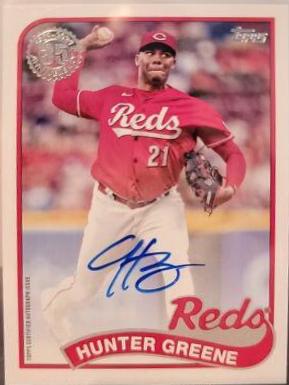 Hunter Greene #89BA-HG Baseball Cards 2024 Topps 1989 Autograph