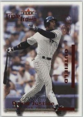 David Justice #97 Baseball Cards 2001 Fleer Triple Crown