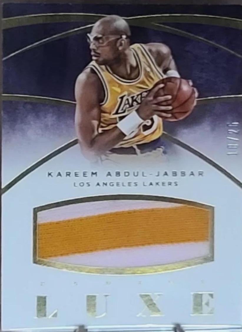Kareem Abdul-Jabbar #19 Basketball Cards 2014 Panini Luxe Memorabilia Prime