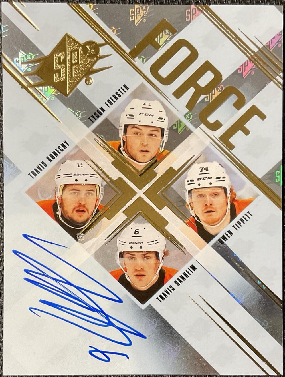Travis Sanheim #SF-FKTS Hockey Cards 2024 SPx Force Autograph