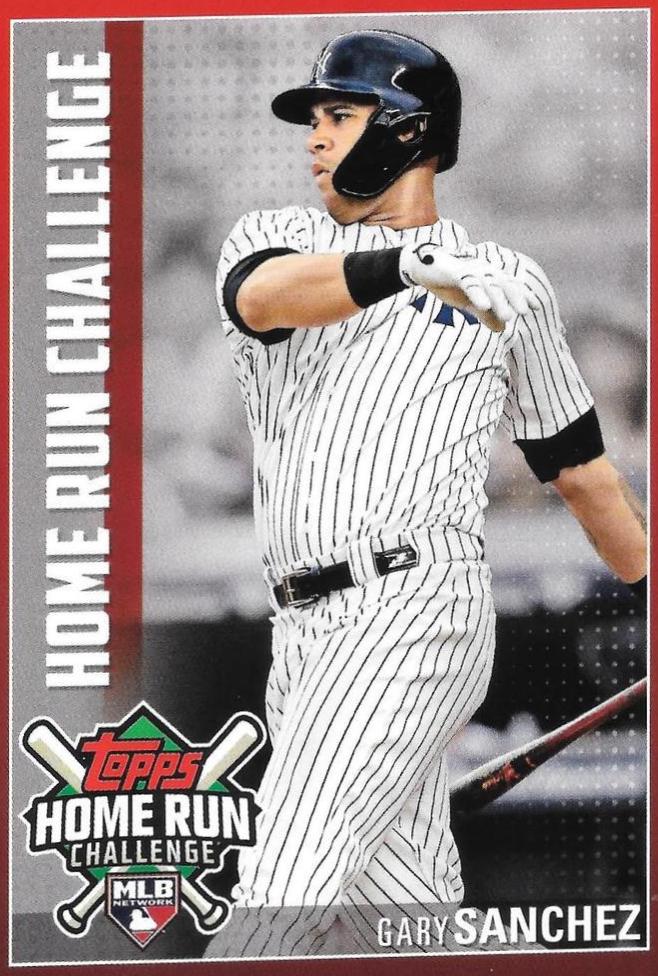 Gary Sanchez #HRC-30 Baseball Cards 2019 Topps Home Run Challenge Codes
