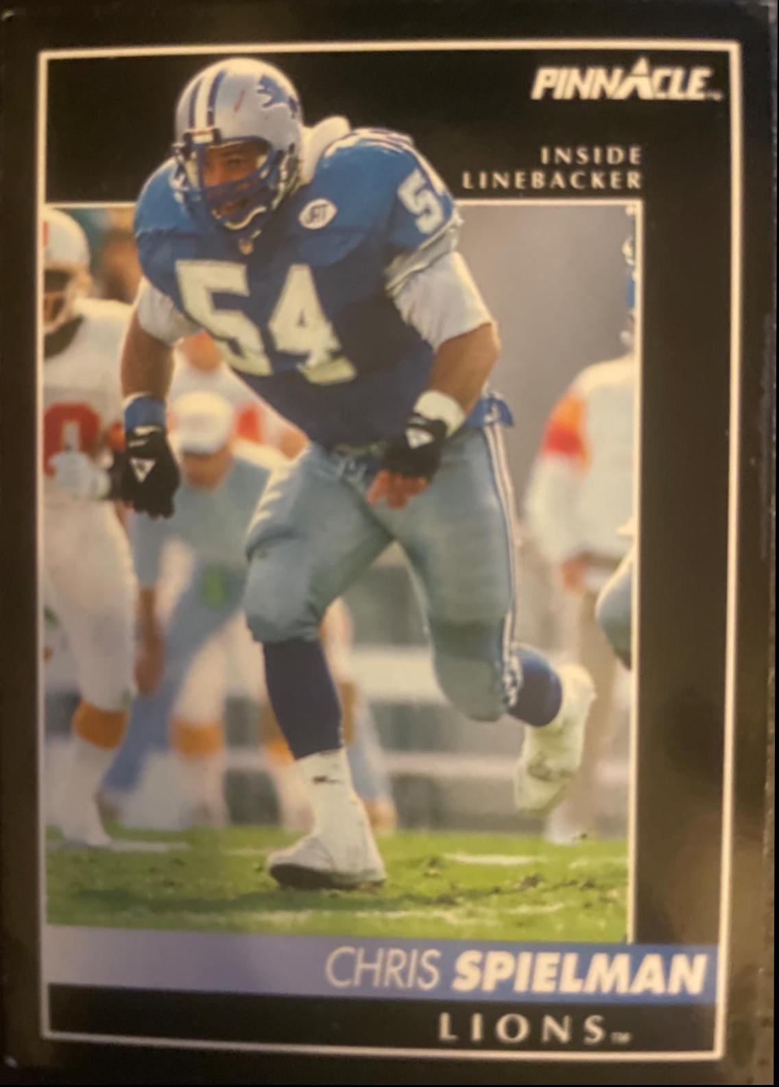 Chris Spielman #19 Football Cards 1992 Pinnacle