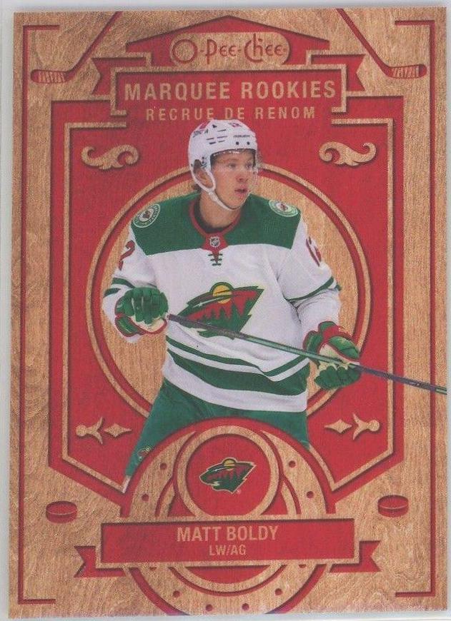 Matt Boldy #W-MB Hockey Cards 2022 O Pee Chee Woodies