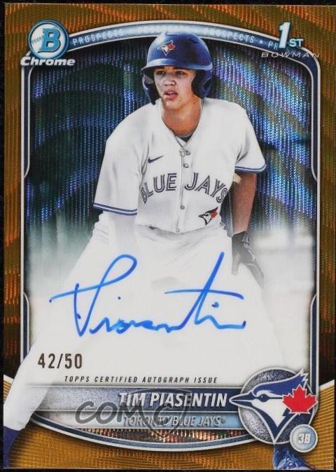 Tim Piasentin [Gold Wave Refractor] #CPA-TP