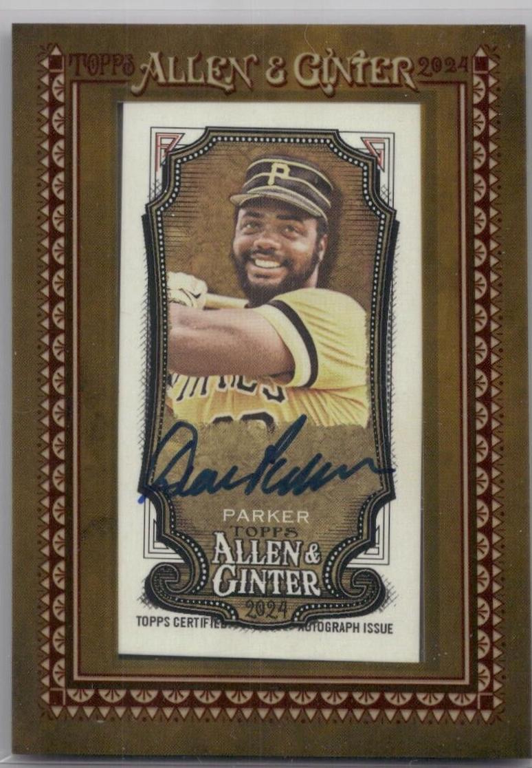 Dave Parker #MA-DP Baseball Cards 2024 Topps Allen & Ginter Mini Baseball Autograph