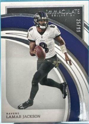 Lamar Jackson #5 Football Cards 2022 Panini Immaculate Collection