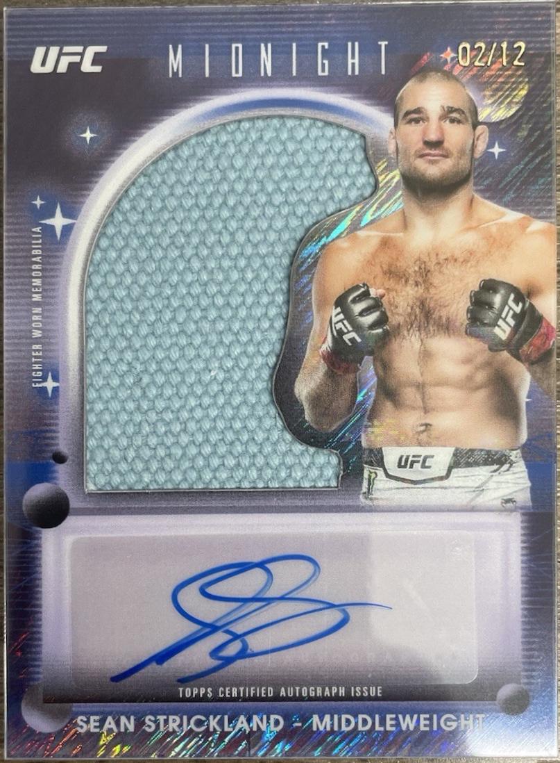 Sean Strickland [Midnight] #VRA-SS Prices | 2025 Topps Midnight