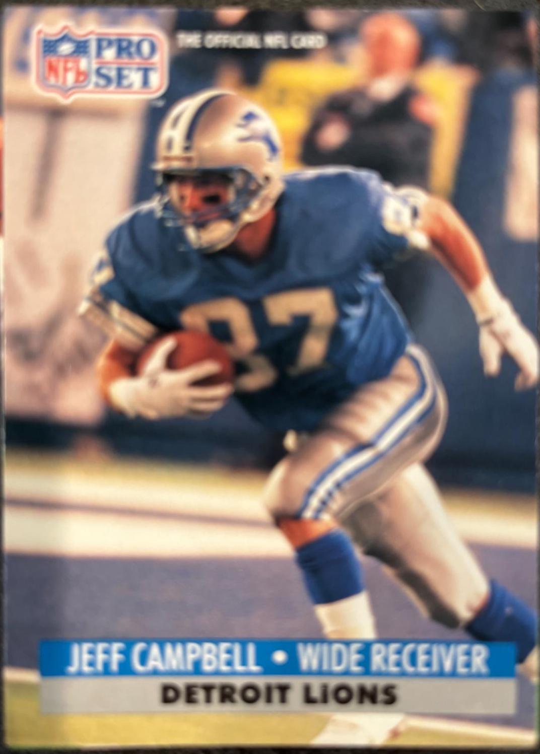 Jeff Campbell #496 Football Cards 1991 Pro Set