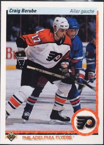 Craig Berube #450 Hockey Cards 1990 Upper Deck French