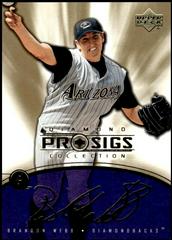 Brandon Webb [Gold] #4 Baseball Cards 2004 Upper Deck Diamond Collection Pro Sigs Prices