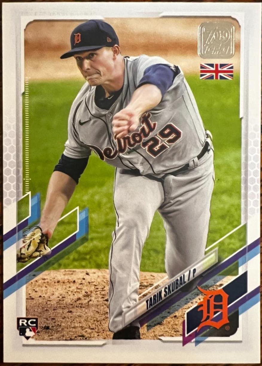 Tarik Skubal #47 Baseball Cards 2021 Topps UK Edition