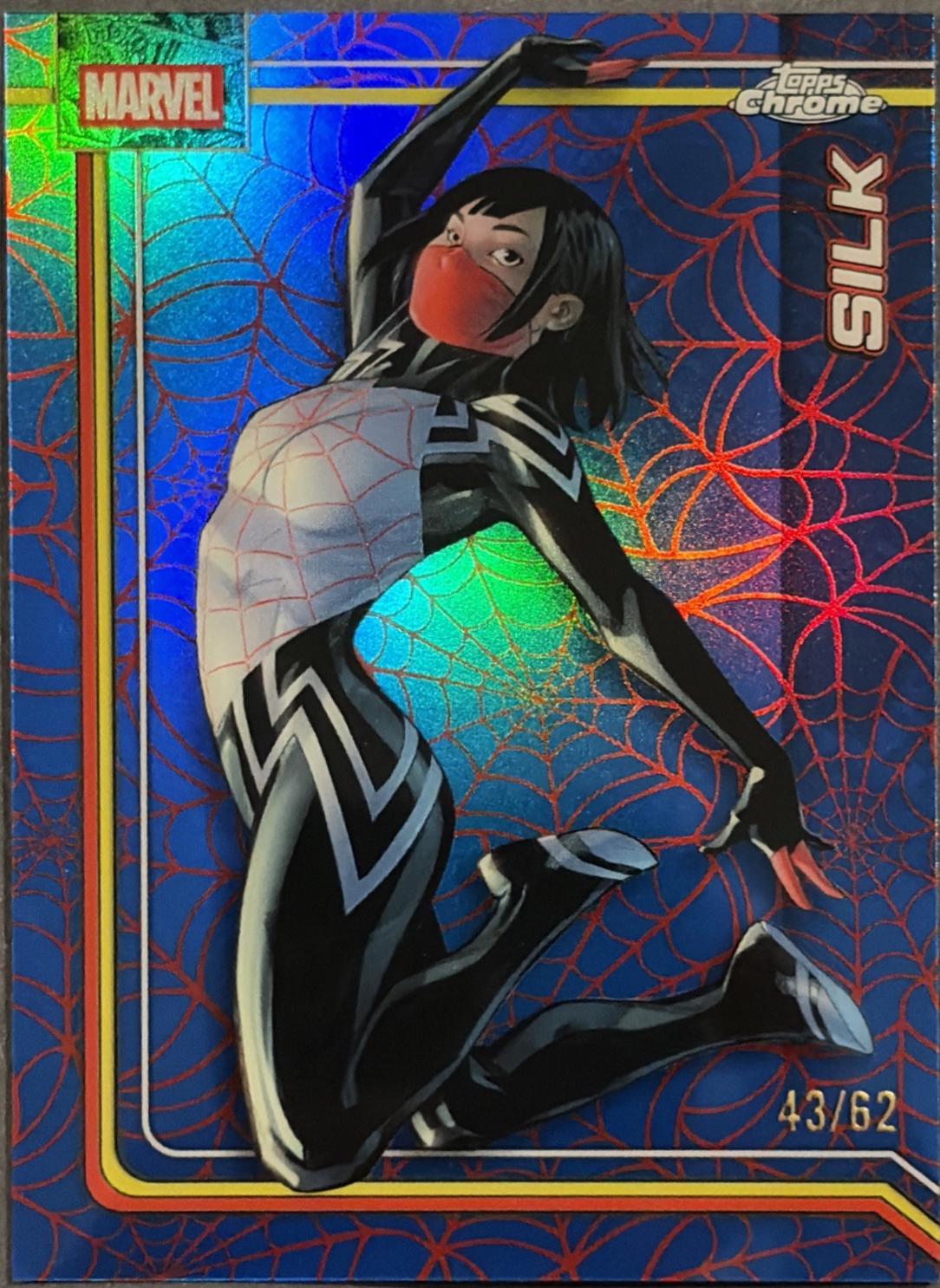 Silk Spider-Web Red/Blue Refractor