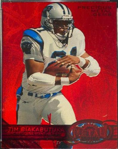 Tim Biakabutuka #4 Football Cards 1997 Metal Universe