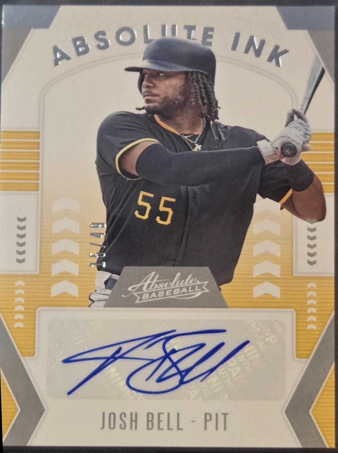 Josh Bell #AI-JB Baseball Cards 2020 Panini Absolute Ink