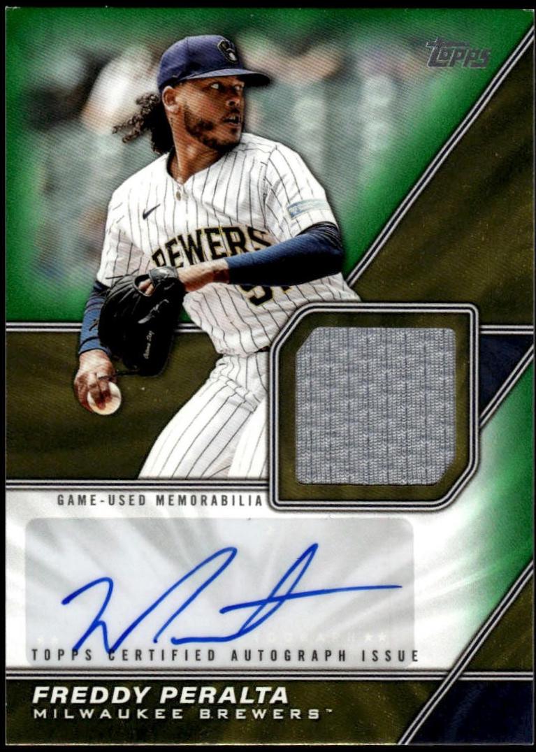 Freddy Peralta #MLMA-FP 2026 Topps Baseball Major League Material Autographs