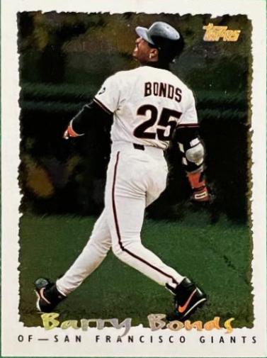 Barry Bonds #64 Baseball Cards 1995 Topps Cyberstats