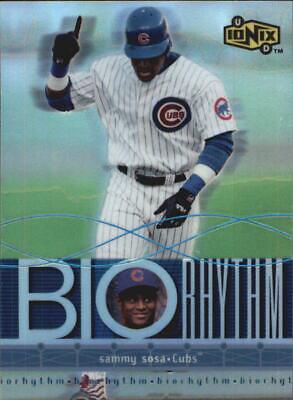 Sammy Sosa #B3 Baseball Cards 2000 Upper Deck Ionix Biorhythm