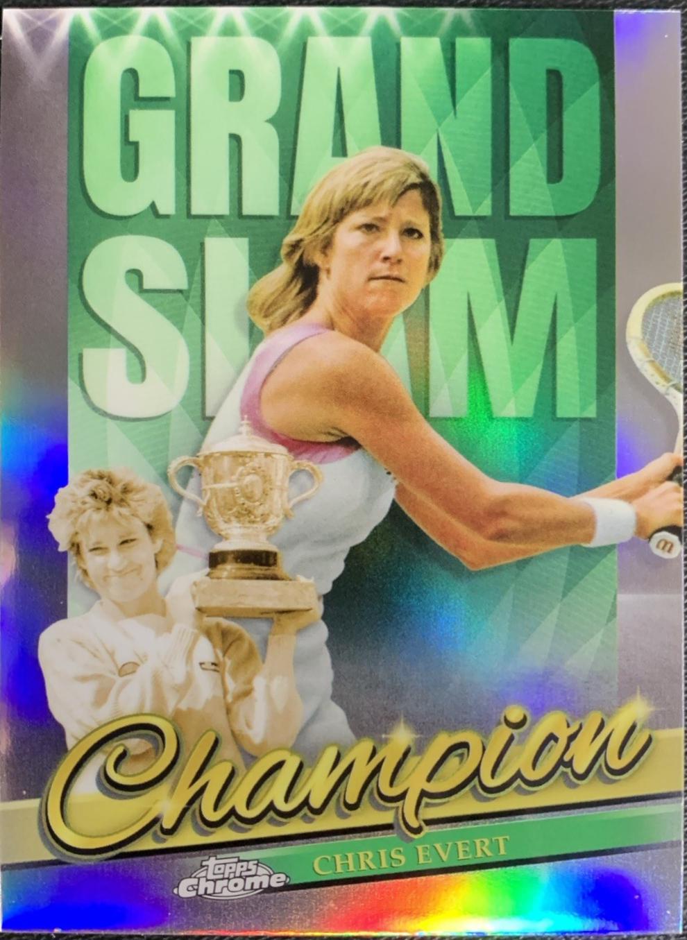 Chris Evert #GSC-CE Tennis Cards 2024 Topps Chrome Grand Slam Champions