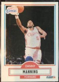 Danny Manning #87 Basketball Cards 1990 Fleer