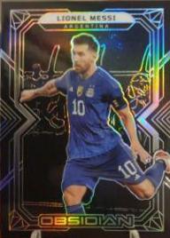 Lionel Messi #114 Soccer Cards 2022 Panini Obsidian