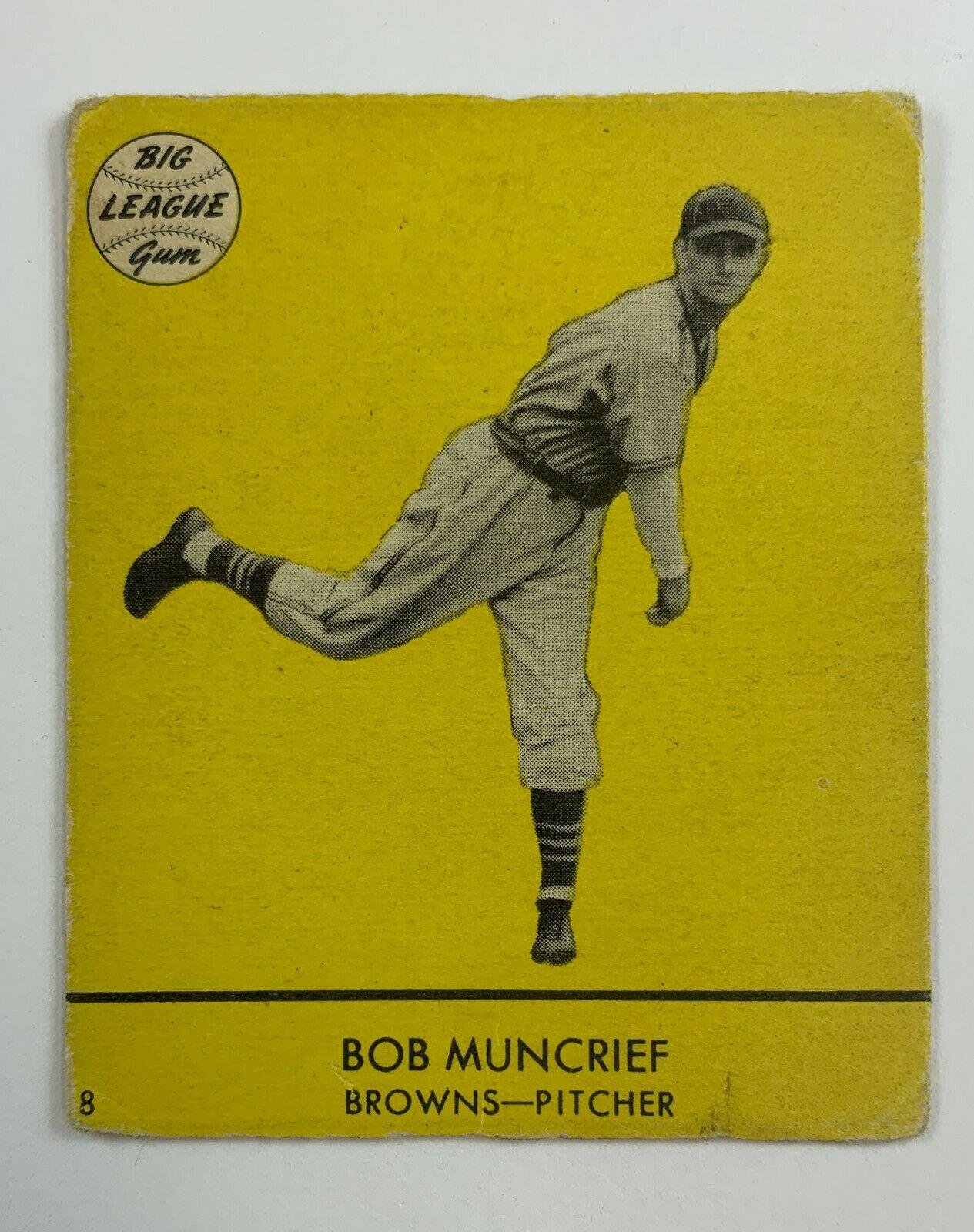 Bob Muncrief #8 Baseball Cards 1941 Goudey