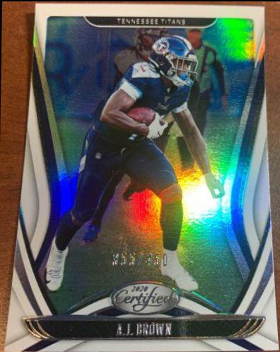 A.J. Brown #34 Football Cards 2020 Panini Certified