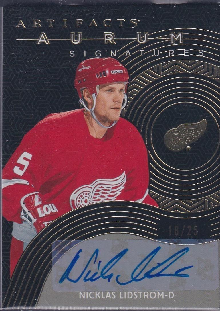Nicklas Lidstrom #AS-NL 2024-25 Upper Deck Artifacts Hockey Aurum Signatures