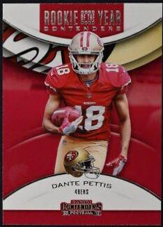 Dante Pettis Football Cards 2018 Panini Contenders Rookie of the Year