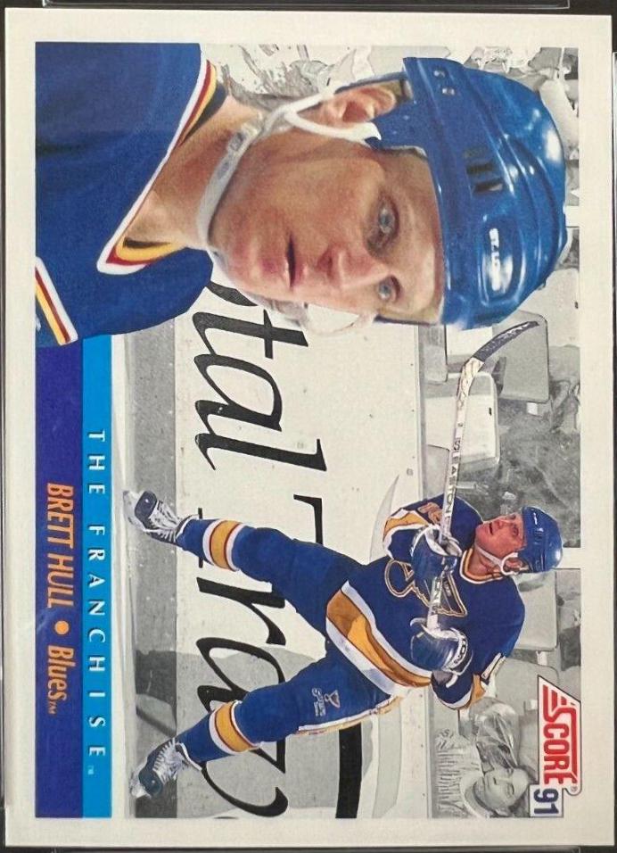 Brett Hull #337 Hockey Cards 1991 Score American