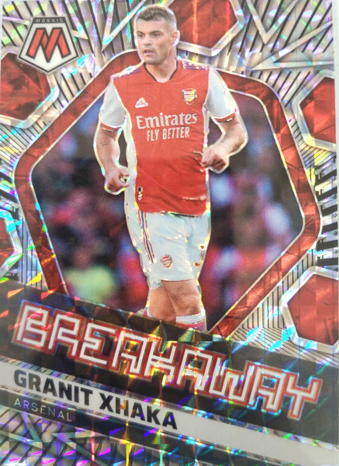 Granit Xhaka #21 Soccer Cards 2021 Panini Mosaic Premier League Breakaway