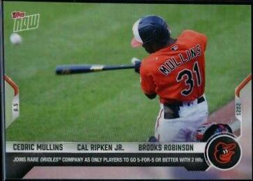 Cedric Mullins, Cal Ripken Jr. , Brooks Robinson #315 Baseball Cards 2021 Topps Now