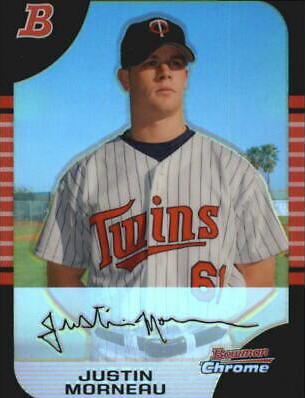 Justin Morneau #20 Baseball Cards 2005 Bowman Chrome
