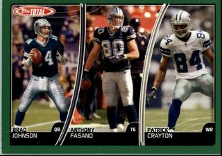 Brad Johnson, Anthony Fasano, Patrick Crayton